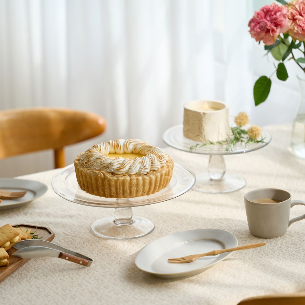 涼しげな佇まいのリューズガラス ケーキスタンド | shesay(志成販売