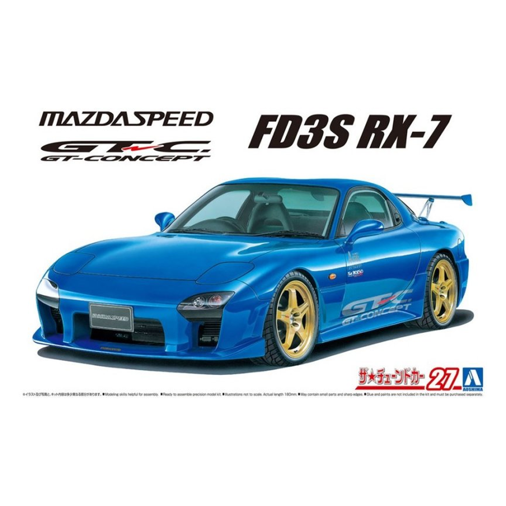 Aoshima: Mazda (1999) Mazdaspeed FD3S RX-7 A-SPEC GT-C 1/24 Scale Mode