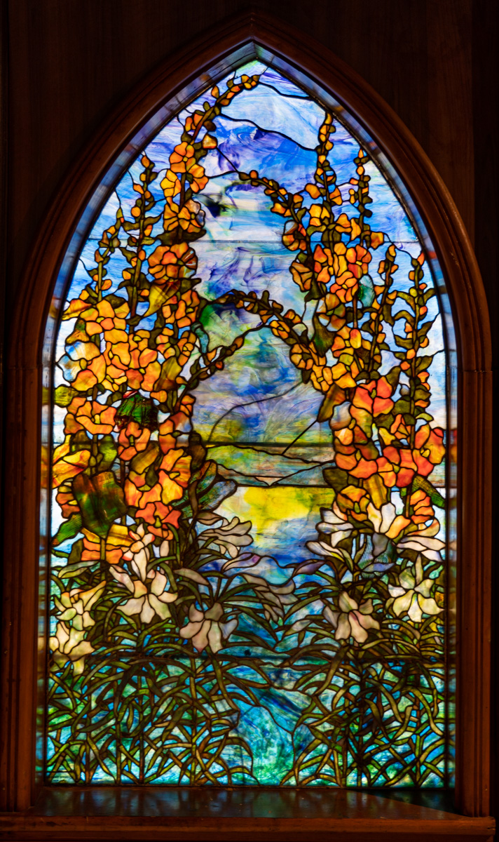 ルイスCティファニー ステンドグラスLandscape秋景グラスマスターズ社