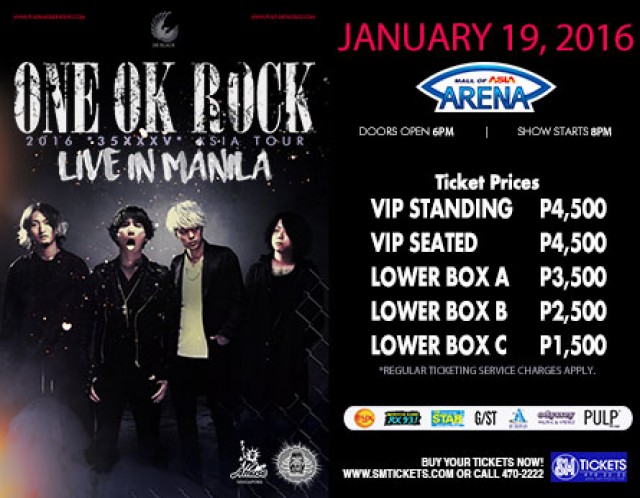 A night to remember: ONE OK ROCK Live in Manila 2016! – Shoujo's