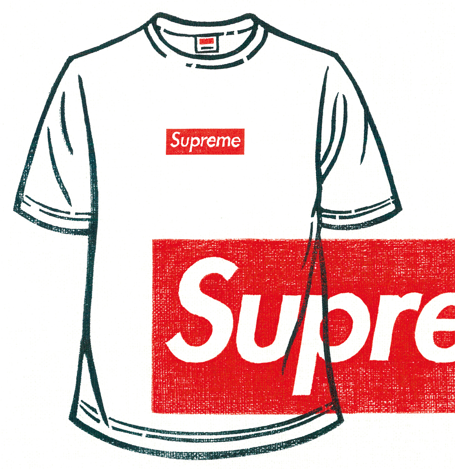 THE THINGS Supreme Box logo T-shirt | Silver Magazine