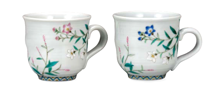 大兼政花翠作・新感覚の五彩の絵付