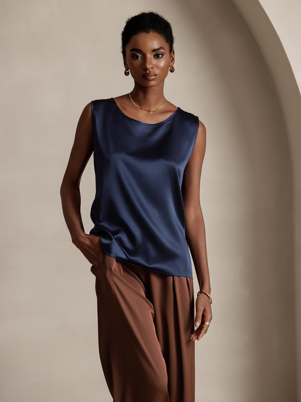 Silk Camisole Tops | Luxury V-Neck & Classic Styles – SILKSILKY
