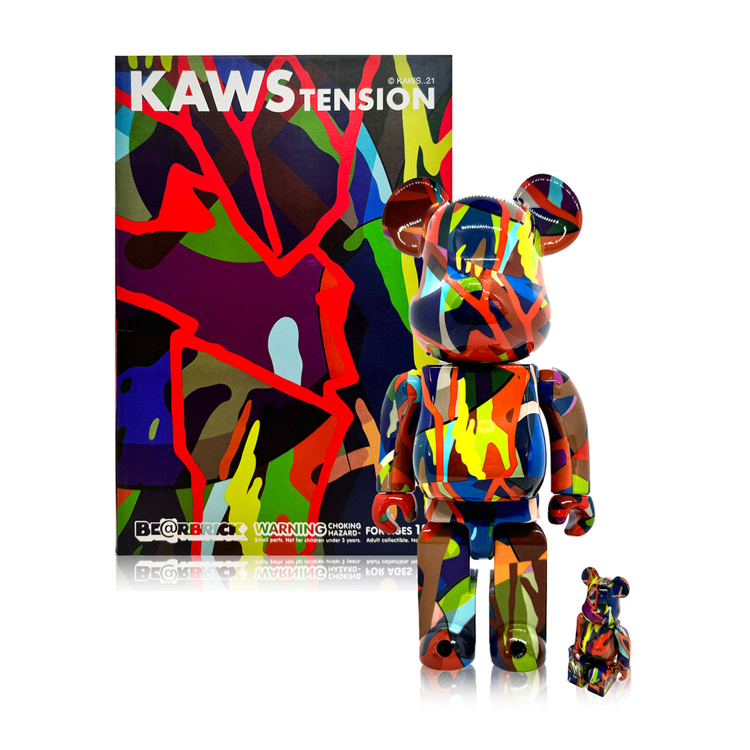 KAWS x Be@rbrick 'Tension' (2021) Rare Designer Art Figure Set