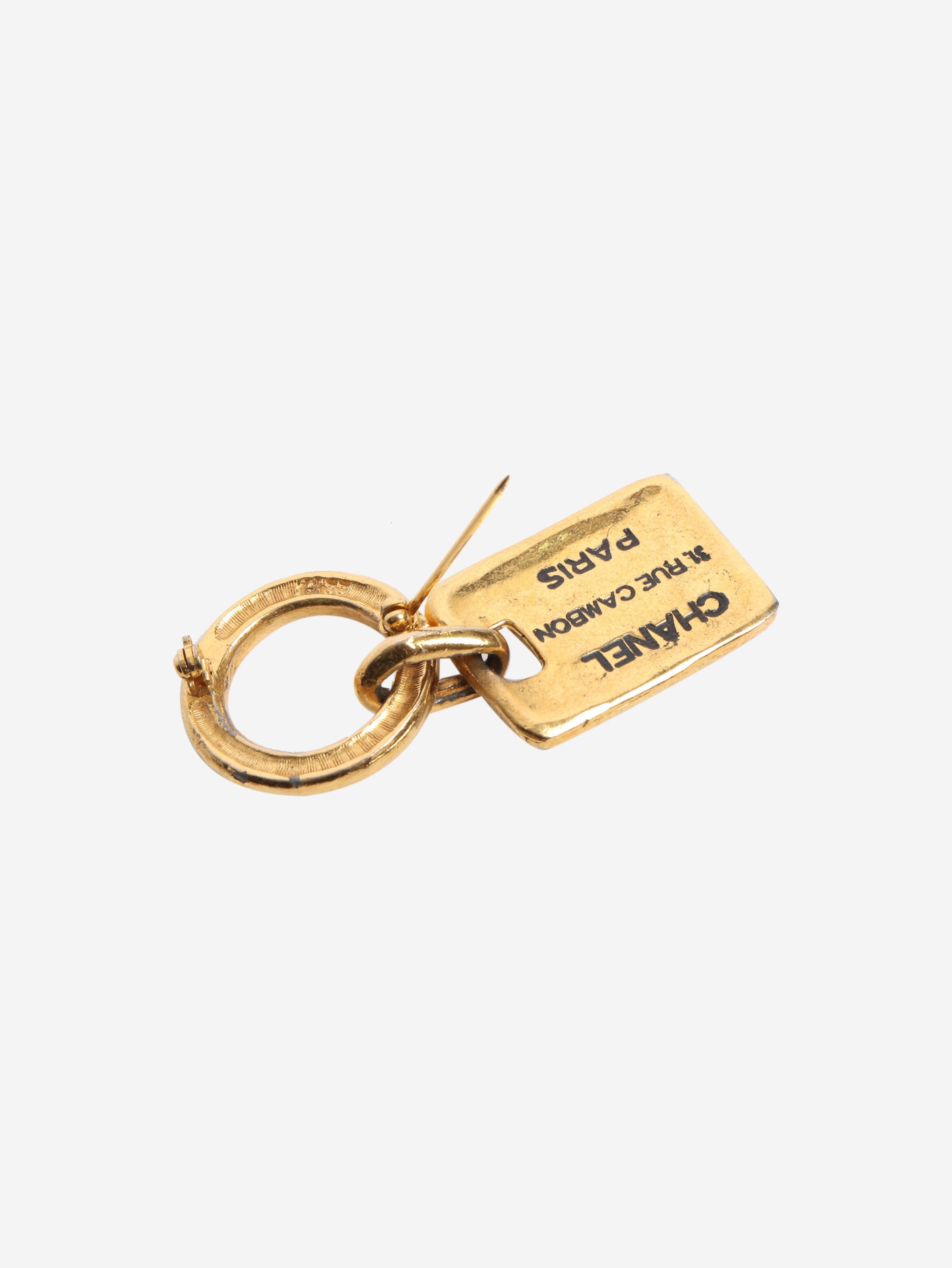 Chanel pre-owned gold 31 rue cambon brooch | Sign of the Times