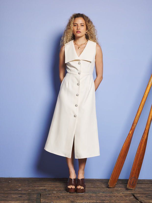Birdie Collared Midi Dress – Sister Jane