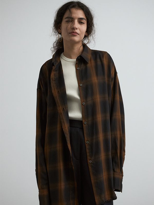 CREDONA - ROME CHECK SHIRTS / チェックシャツ (ブラック) | Sir