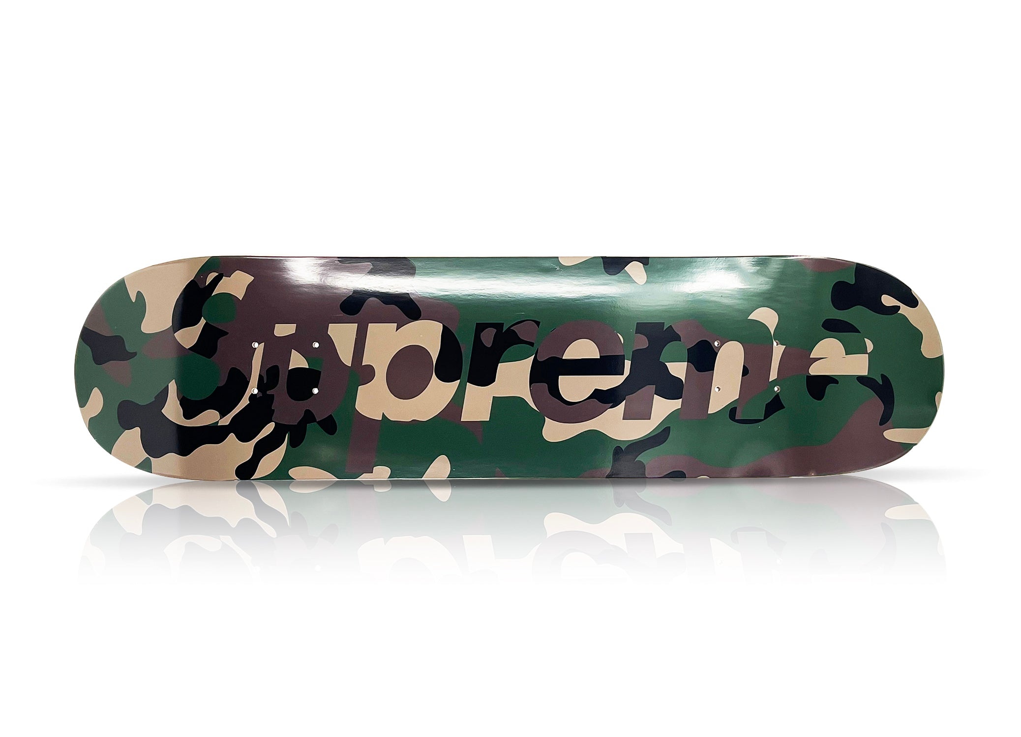 SUPREME 'Camo Logo' (2019) Skateboard Deck (green) – Sk8 Of The Art