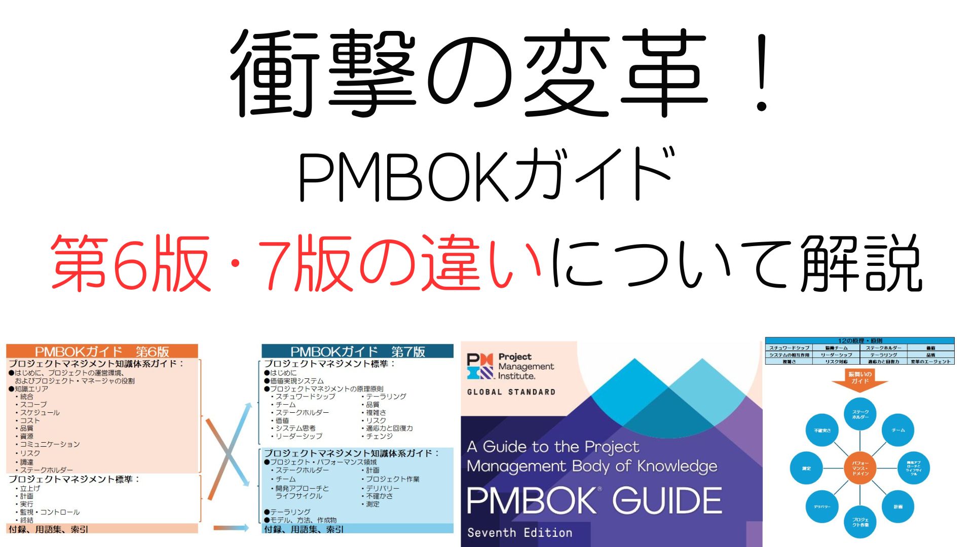 衝撃の変革！PMBOKガイド第6版・7版の違い・変更内容を解説 | そまゆり