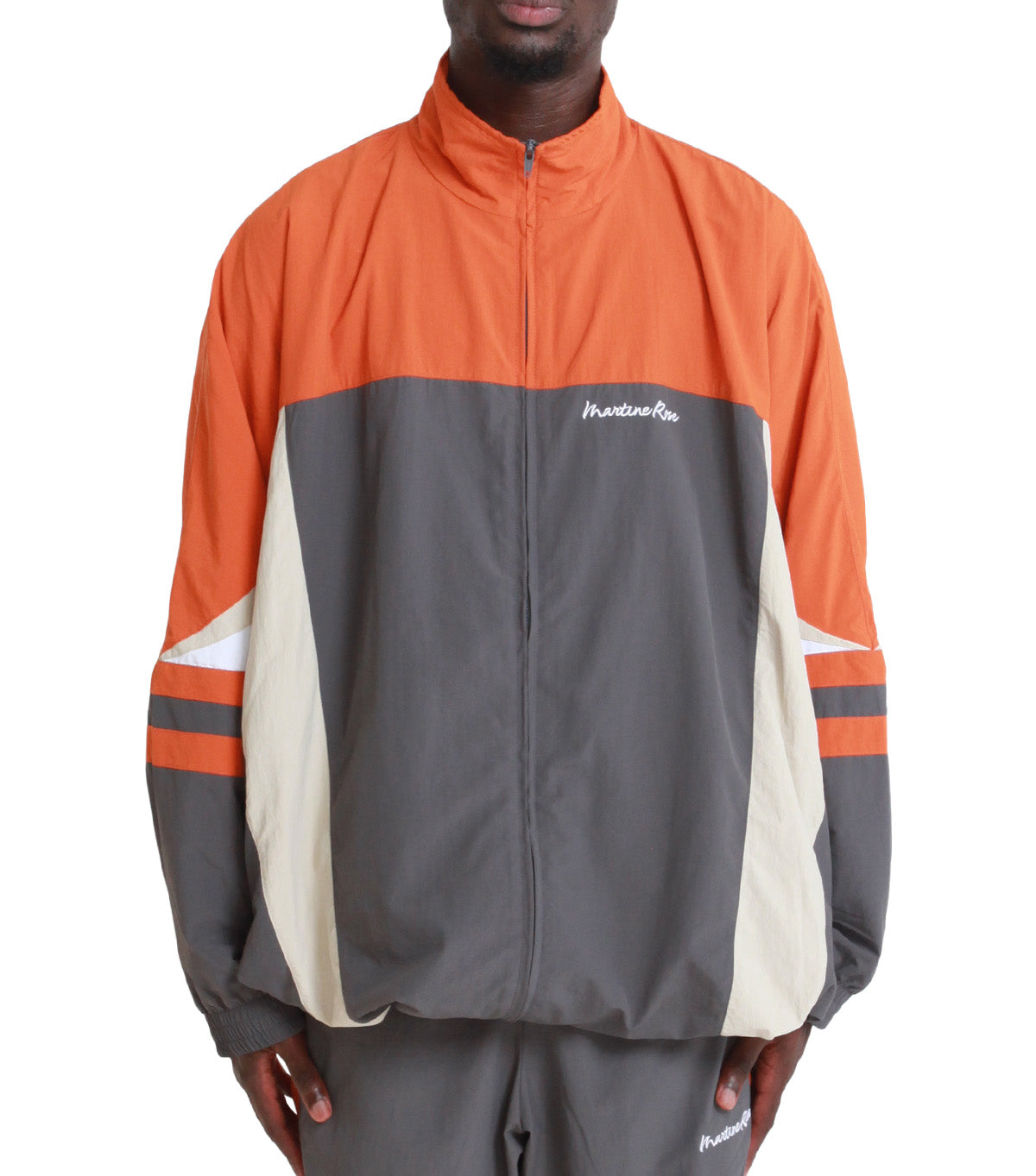 Martine Rose Compressed Track Jacket Grey Orange | SOMEWHERE®