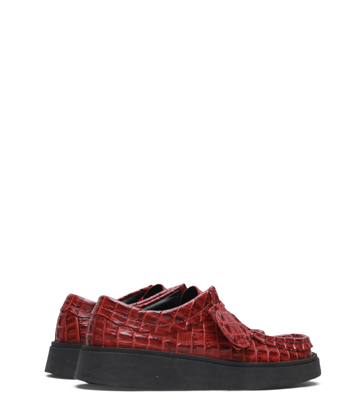 Clarks x Martine Rose Women's Cur Torview Burgundy Leather