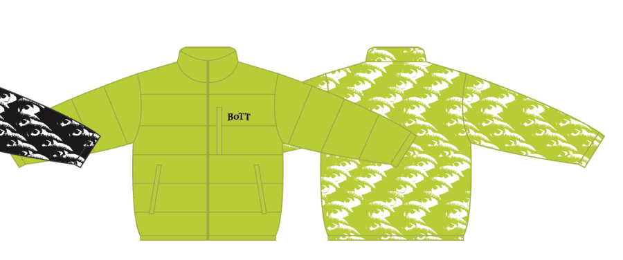 BoTT Reversible Down Jacket Lime | SOMEWHERE®