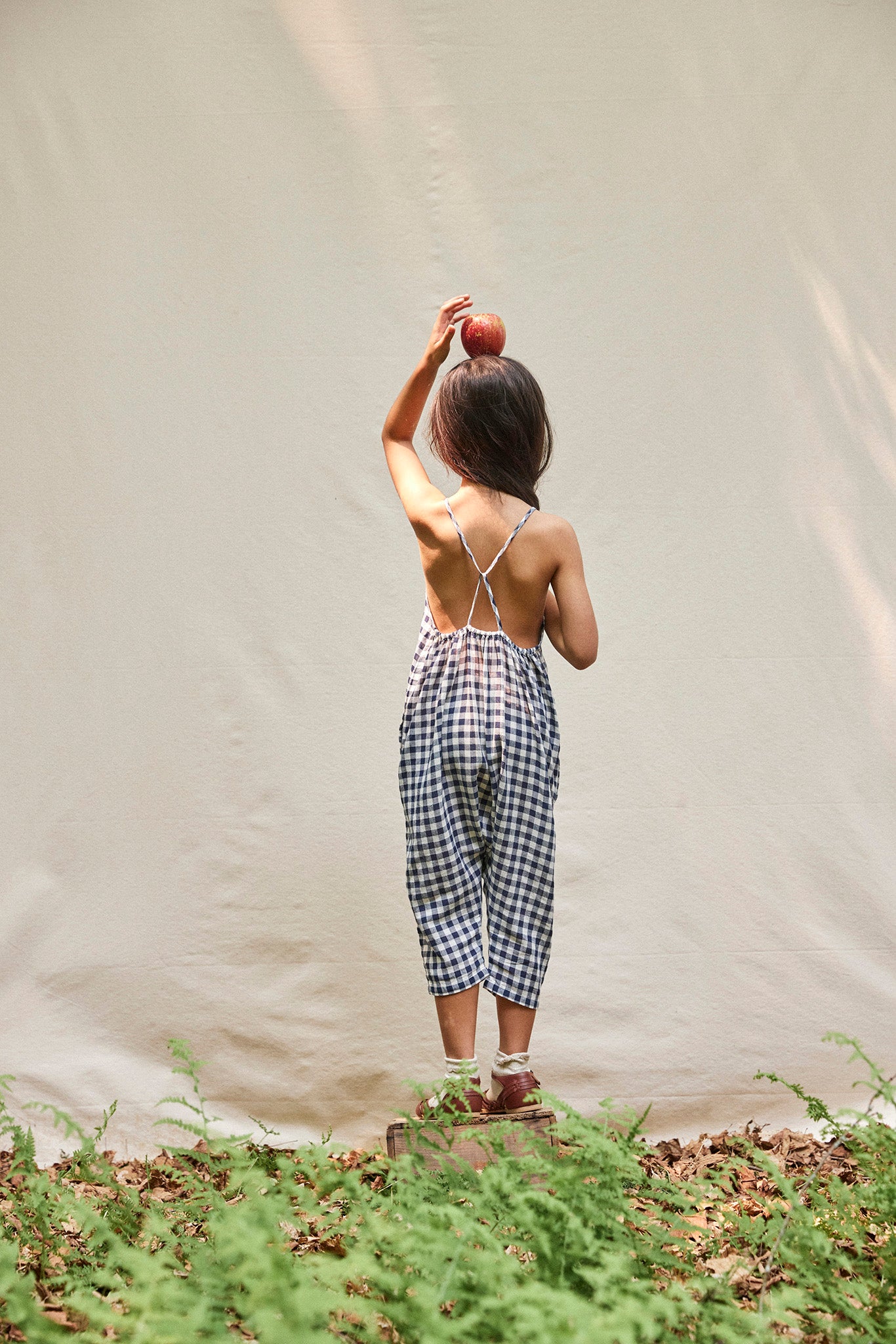 ロンパース・カバーオール soor ploom ines rompers gingham 2y