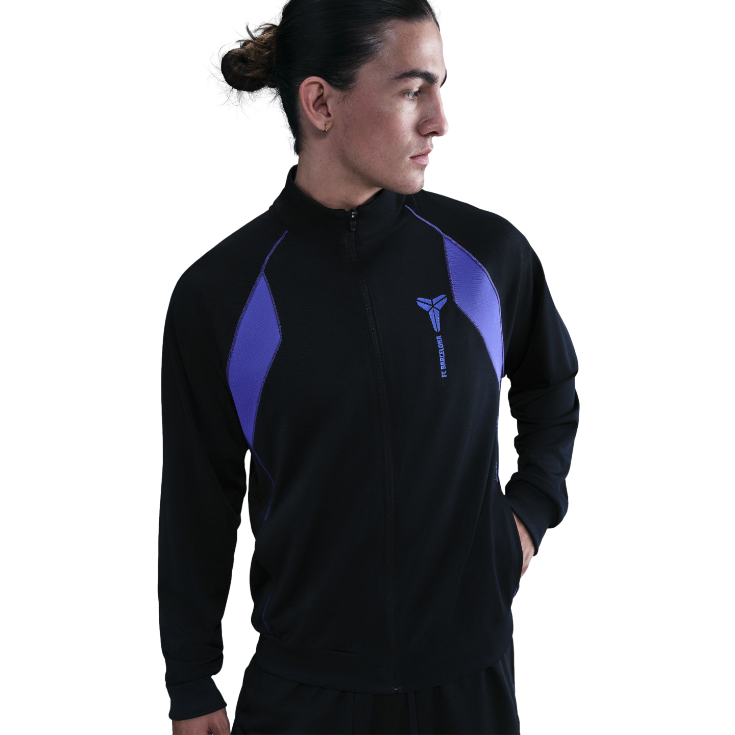 Nike Barcelona Fundamental Kobe Jacket Soccer HJ6391-010 Blue