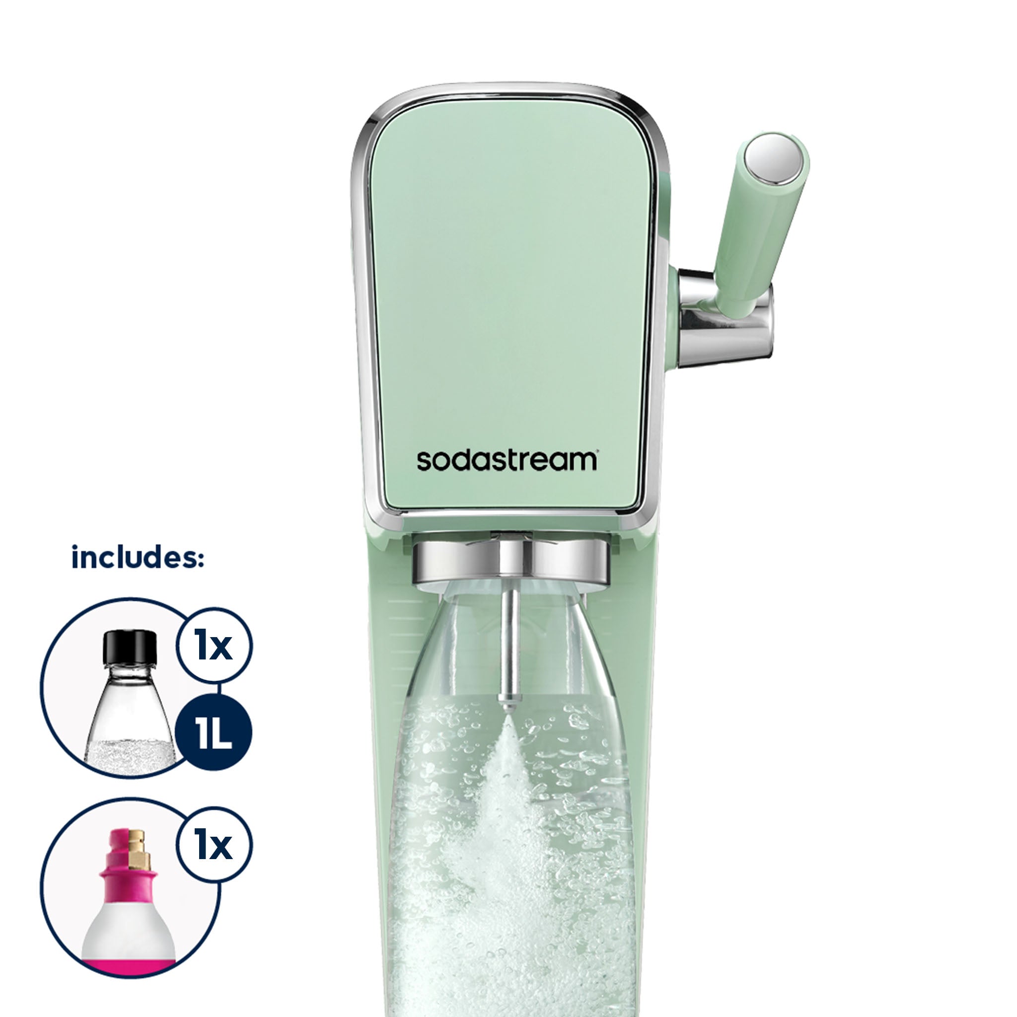 SodaStream Art Sparkling Water Maker + Quick Connect Cylinder