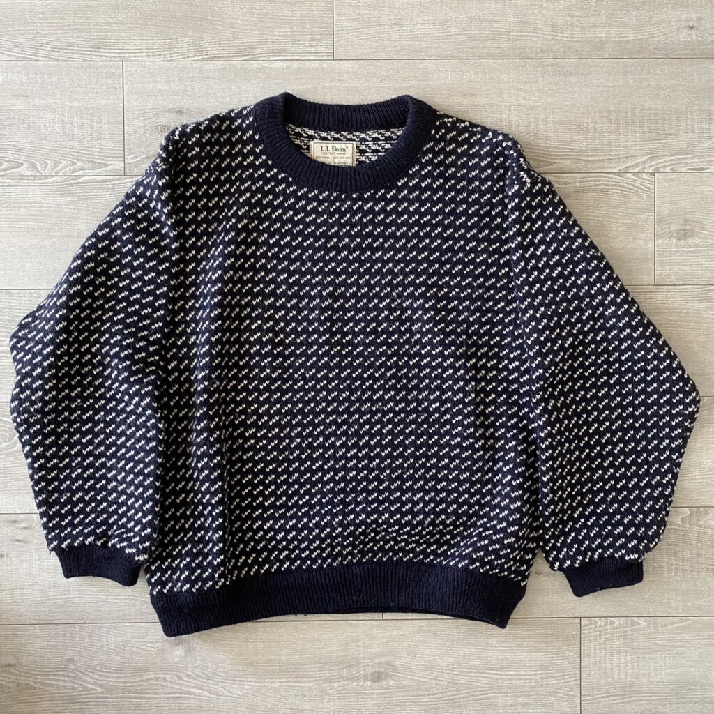 在原みゆ紀着用のL.L.beanのバーズアイニットセーターを買ってみた