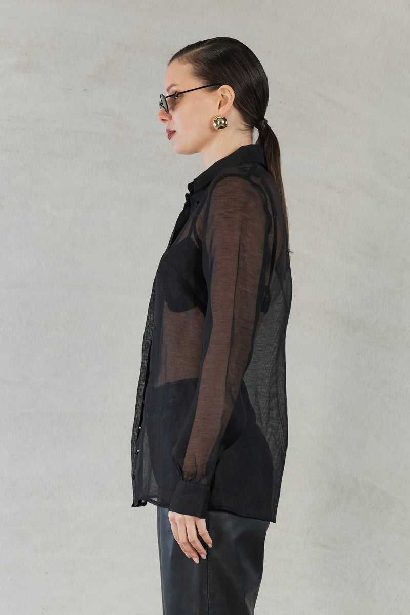 AURORA BLOUSE - BLACK – Sofia Irina