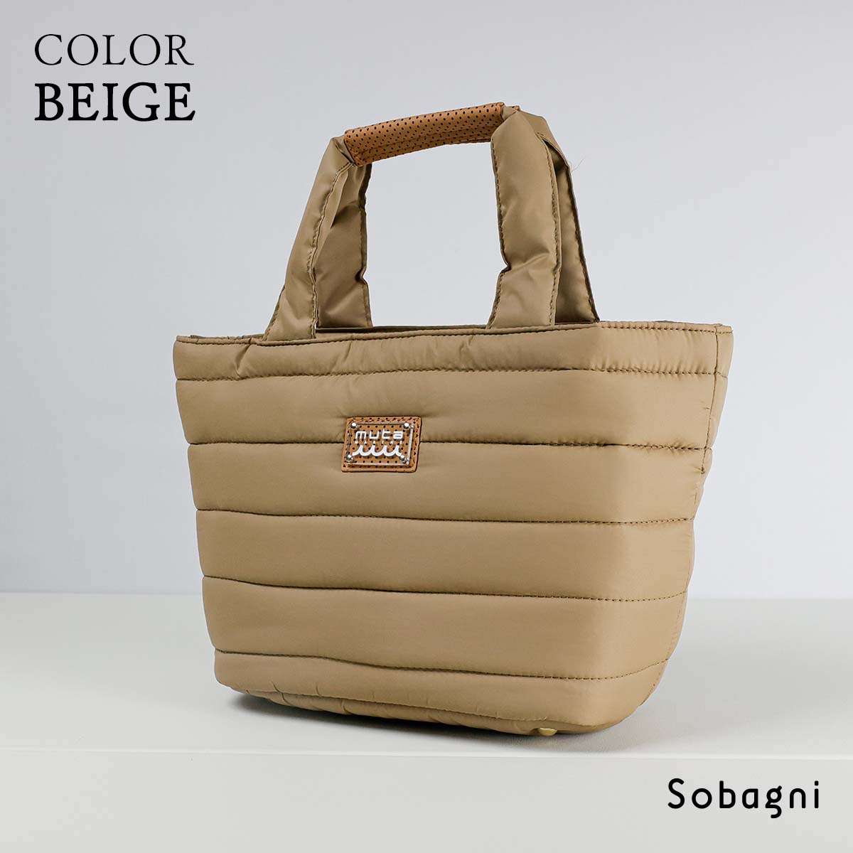 muta marine ムータ ナイロンキルティングバケットバッグ