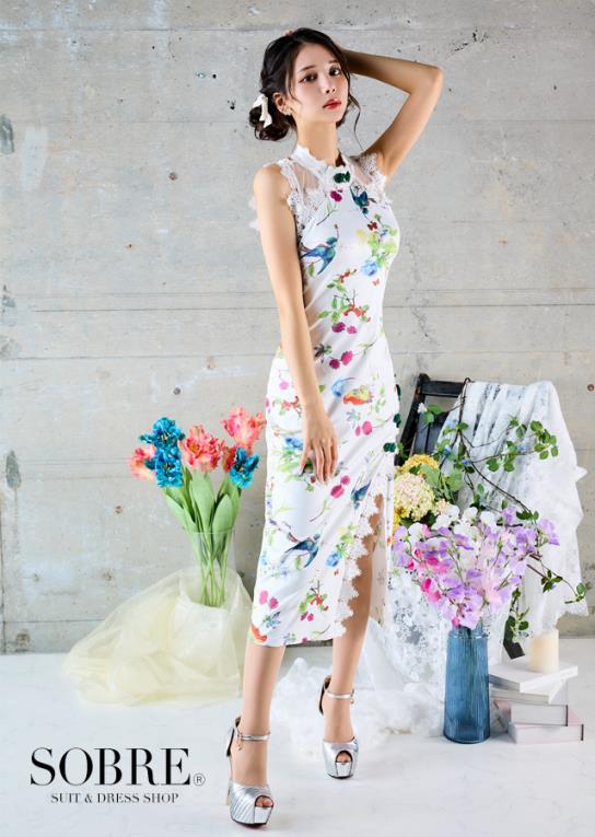 ブルームレースチャイナドレス | キャバドレス・ミニドレス・スーツ