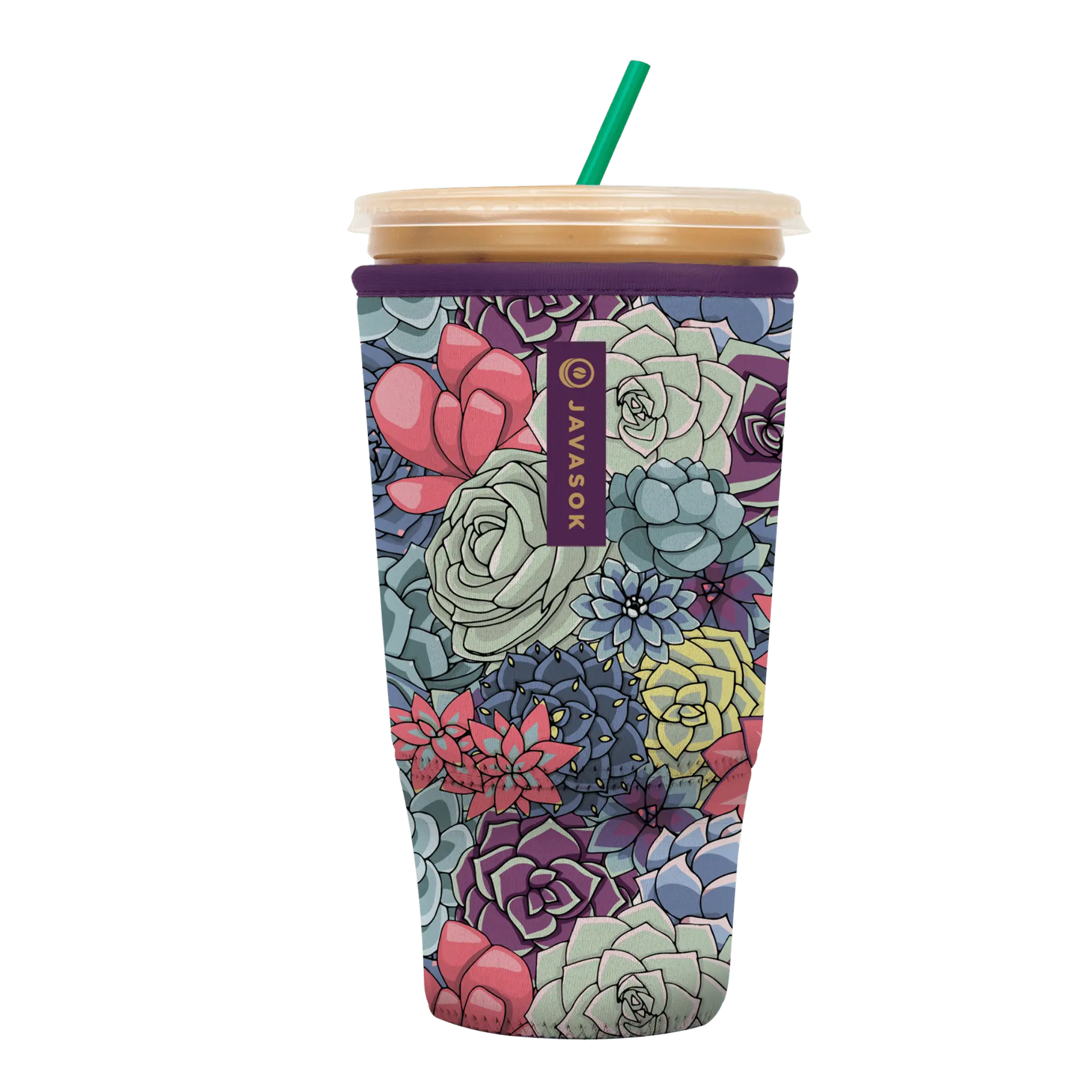 Succulents Iced Coffee Sleeve – JavaSok | Sok-It