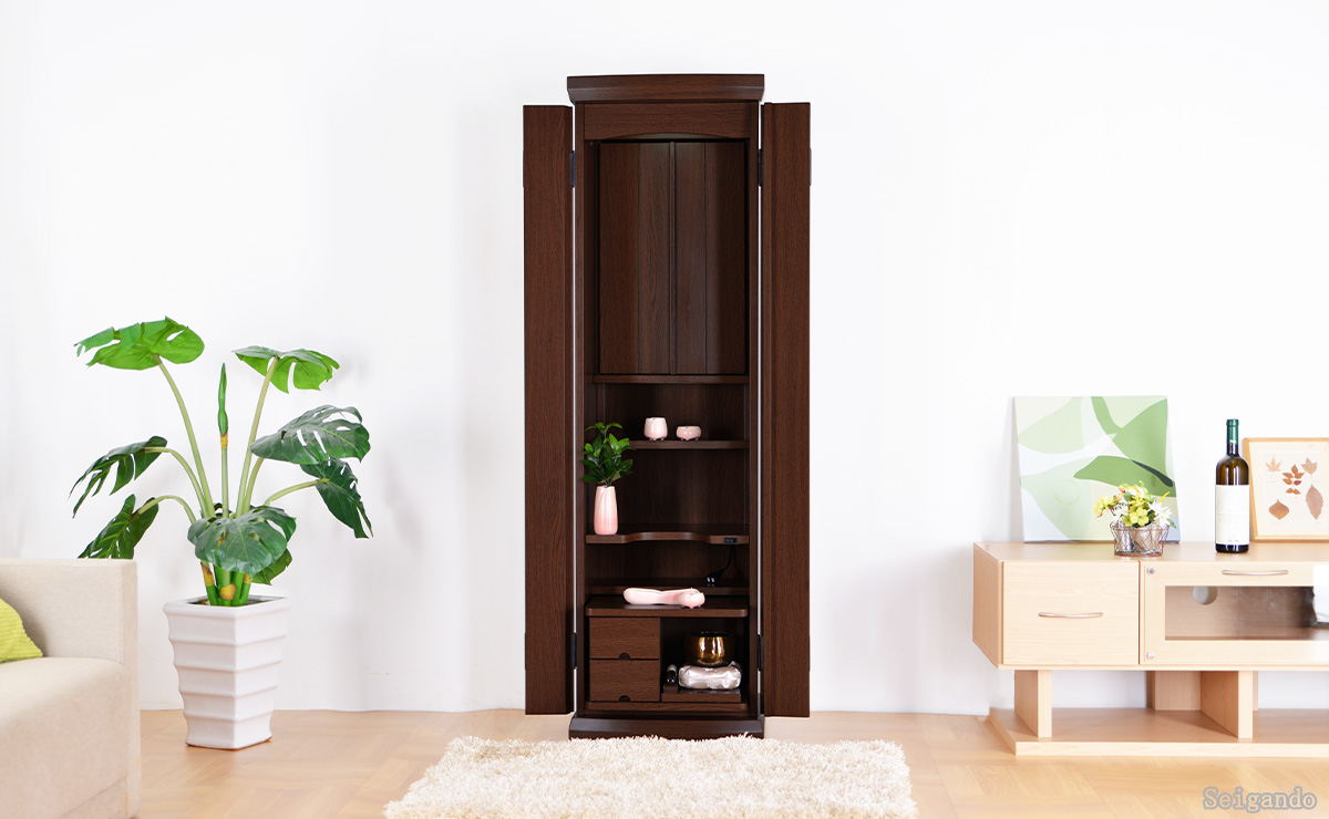 シングル ダークオーク/ファイン | 創価学会仏壇・仏具なら誓願堂へ