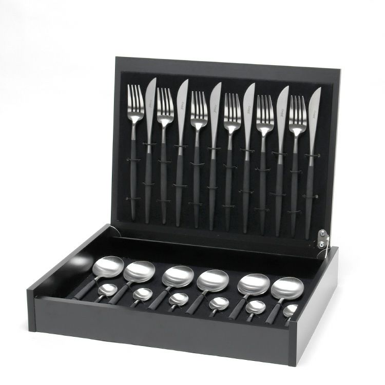 クチポール（Cutipol） GOA/ゴア ブラック ディナー24点セット