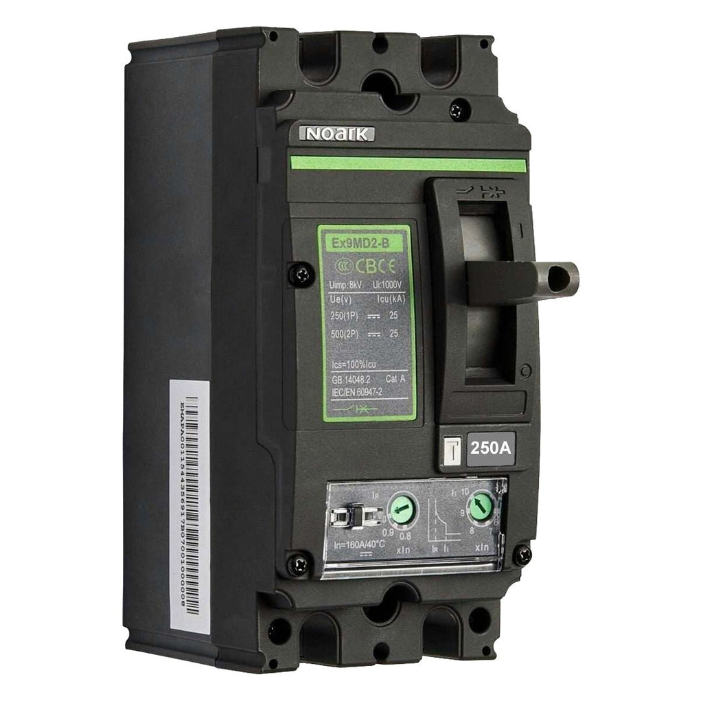 Noark 250A 500VDC 2Pole Circuit Breaker - 852902 (Ex9MD2B) – SolarBox