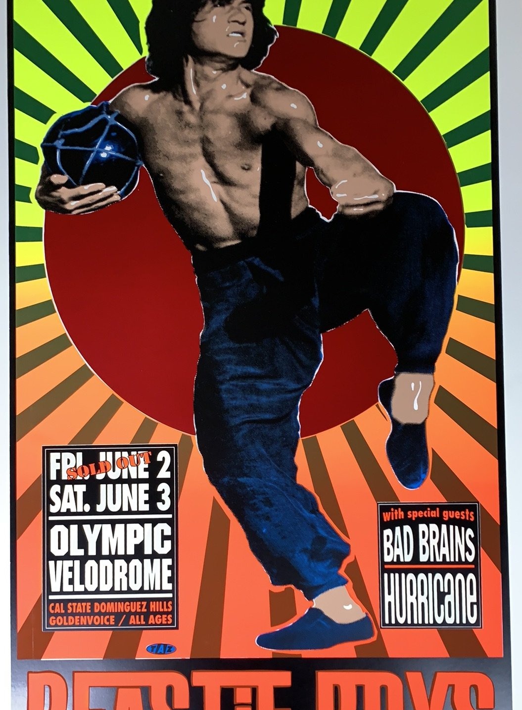 Beastie Boys - 1994 T.A.Z. poster North American Tour 1st ed