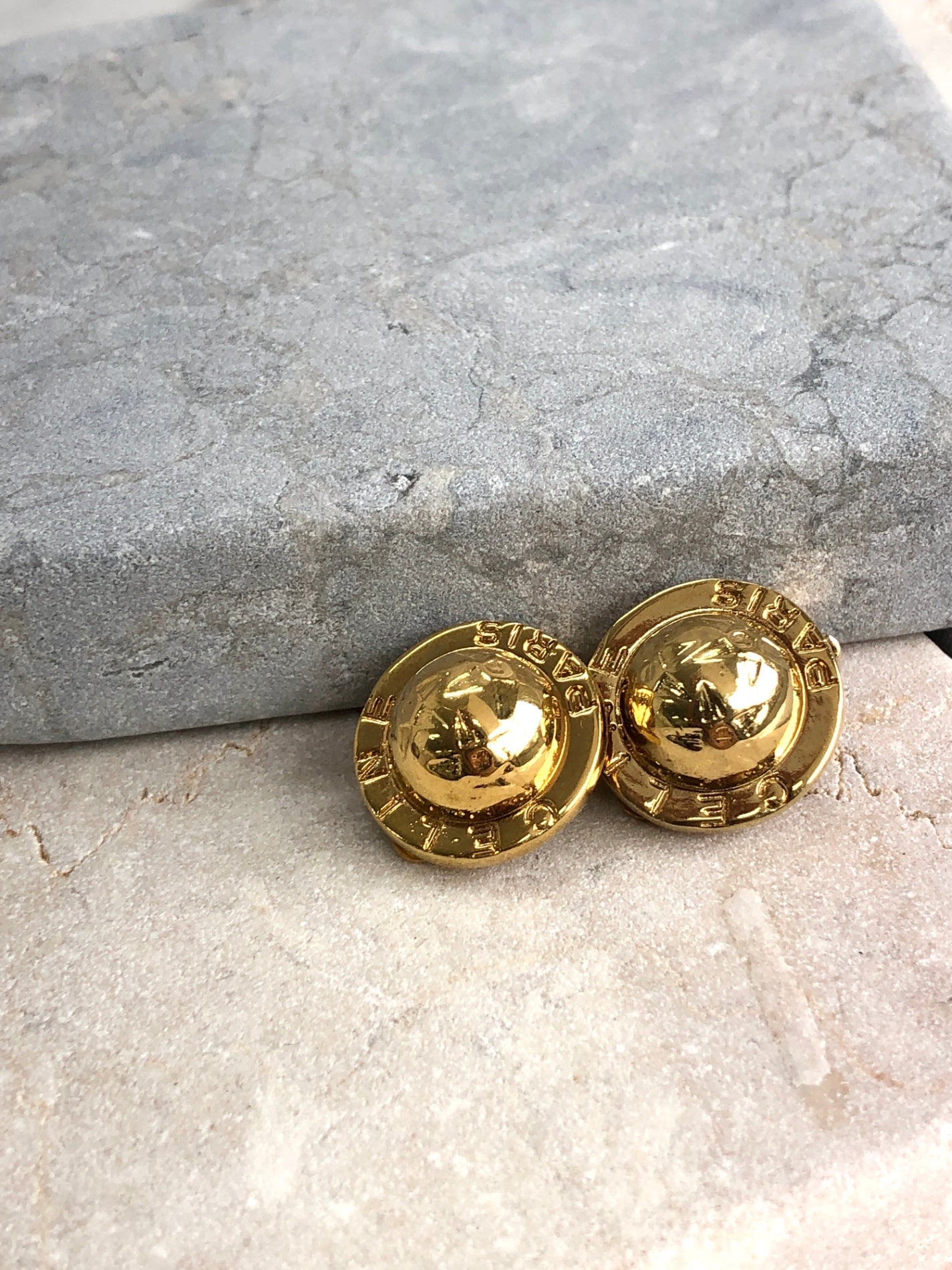 CELINE Starball Earrings Gold Vintage 77txbf – VintageShop solo