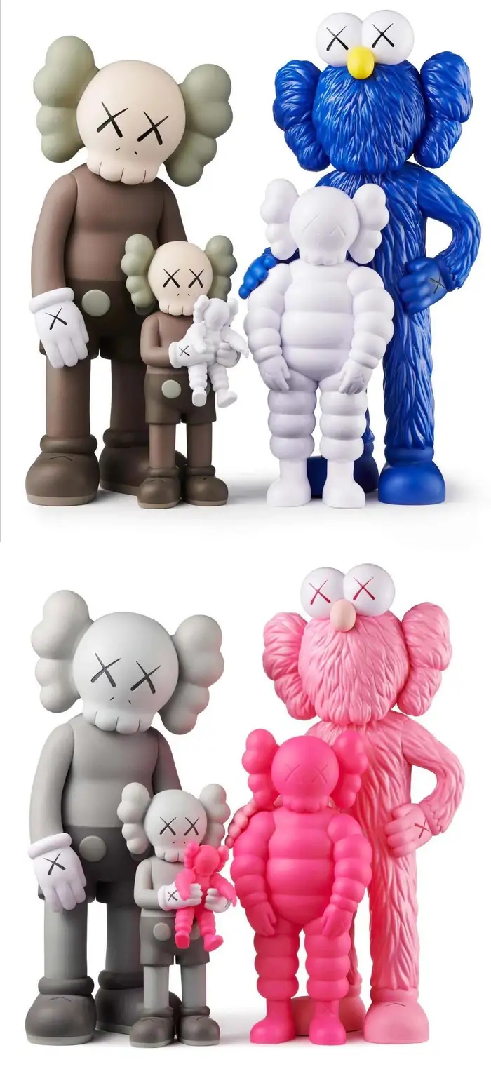 kaws-medicom-toy-family-set-of