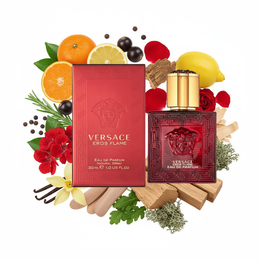 Versace Eros Flame Eau de Parfum Men's Cologne Spicy-Citrus