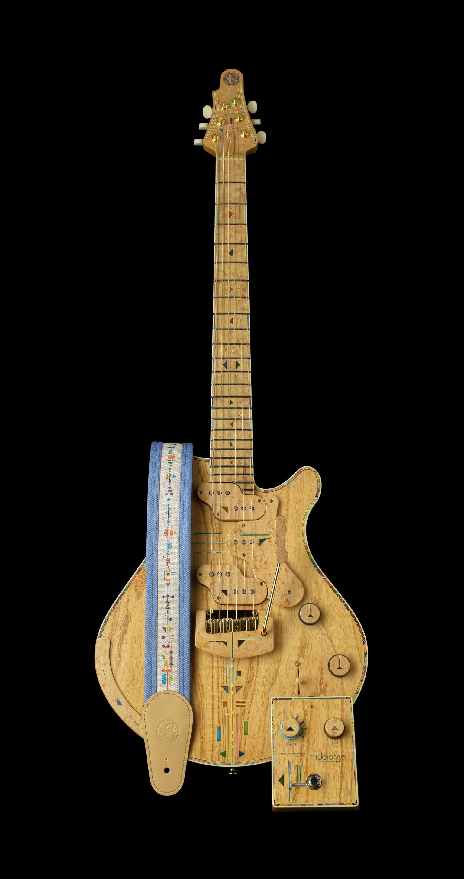 Jersey Girl Homemade Guitars Coota-Robitz 2025 - Ash / Figured