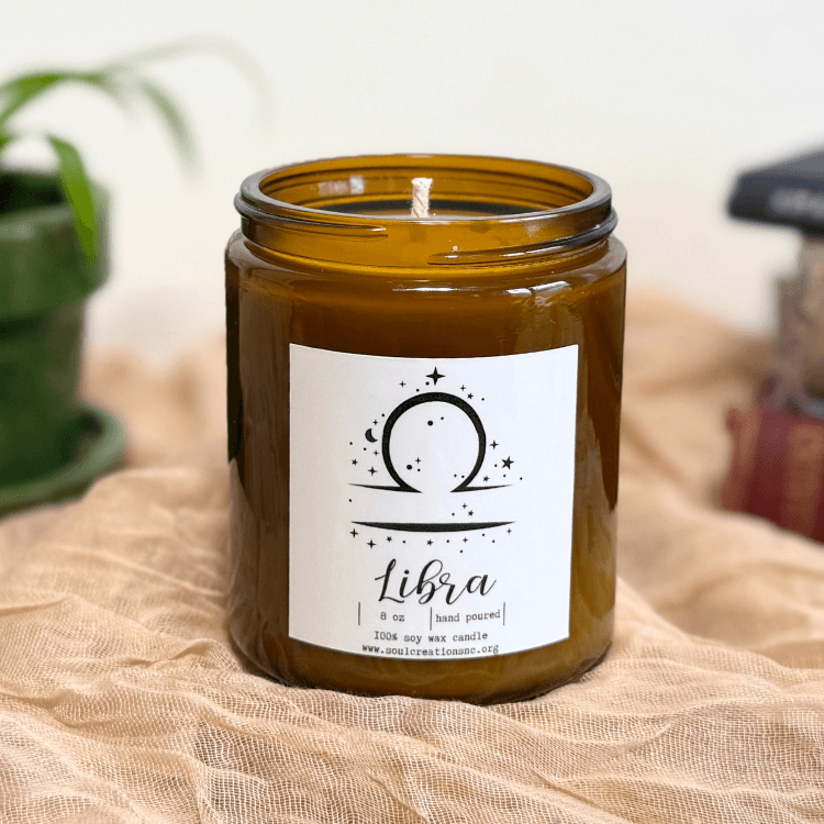 Libra Zodiac Candle