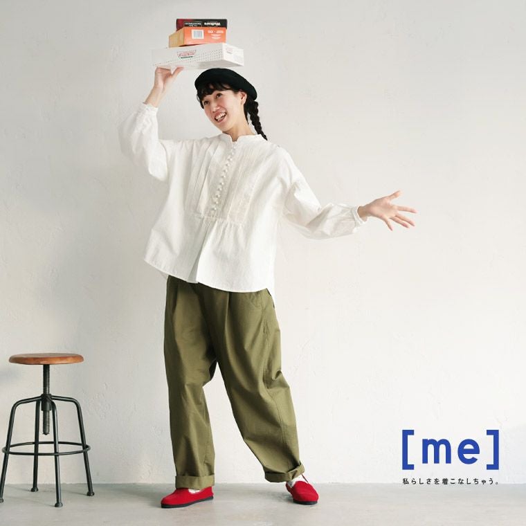 me］私のくるみ釦ブラウス | soulberry