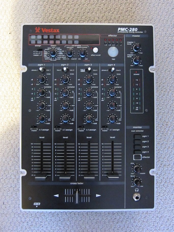 FS: Vestax PMC-280 4 channel DJ mixer with effects - NEAR MINT