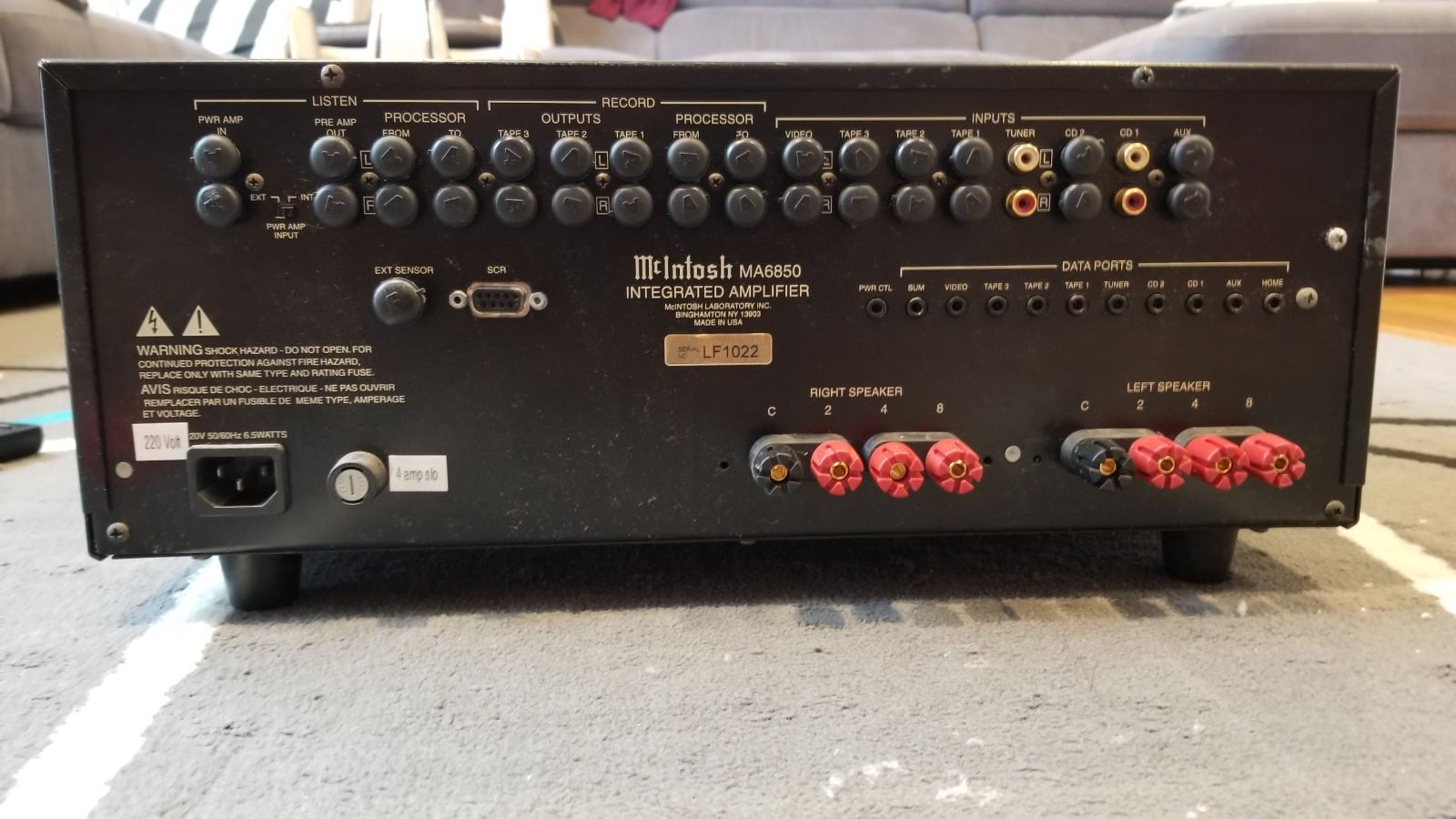 FS: Mcintosh MA6800 Integrated Amplifier - Stereo, Home Cinema