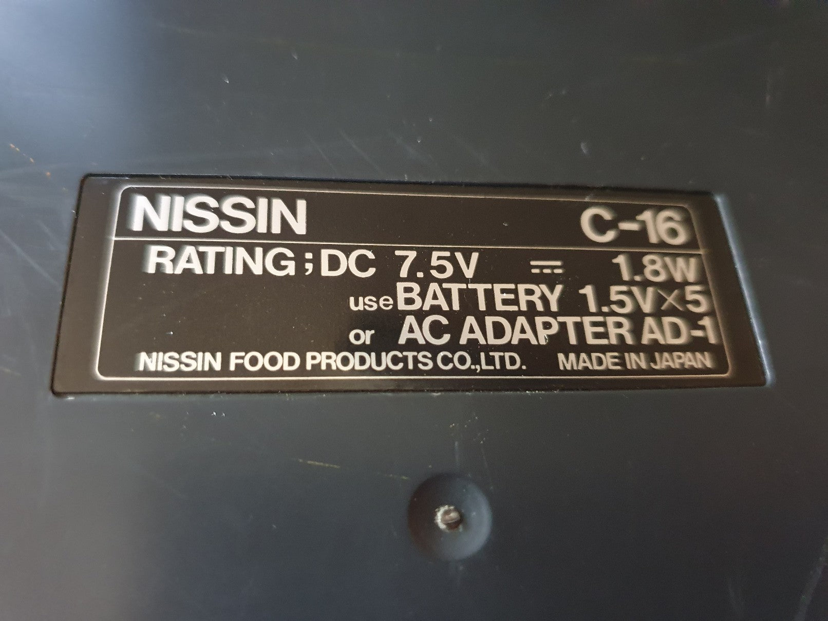 Nissin Cup Noodle C-16 Digital Synthesizer (Casio SK-1 Keytar) FOR