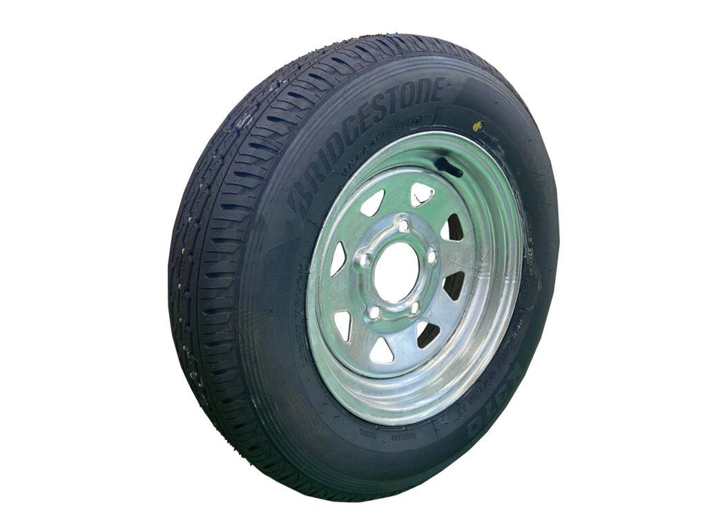 スペアタイヤ13インチ(タイヤ＆ホイール) [SRX-078-BLS］ | ソレックス