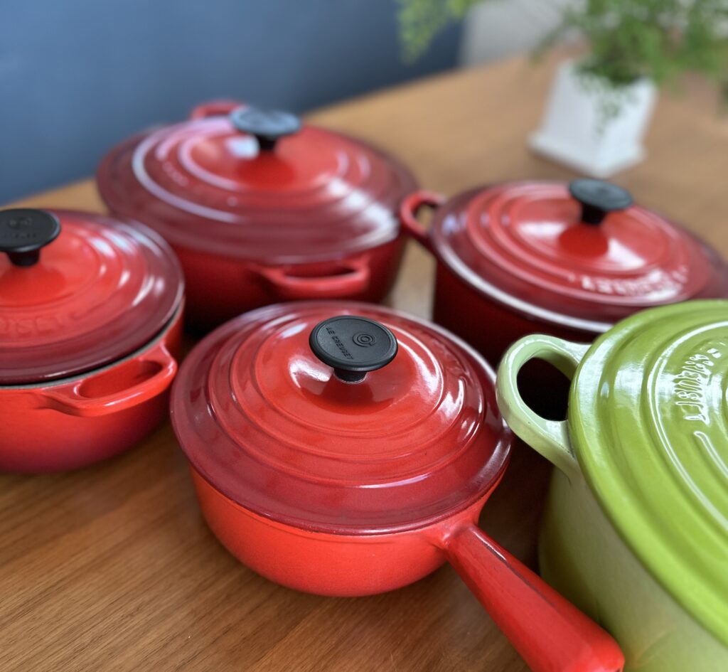 ルクルーゼ ココット 24cm チェリーレッド 両手鍋 |3349