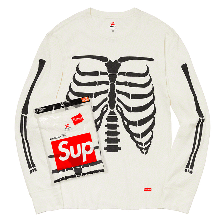 SLN Official - Supreme x Hanes Bones Thermal top