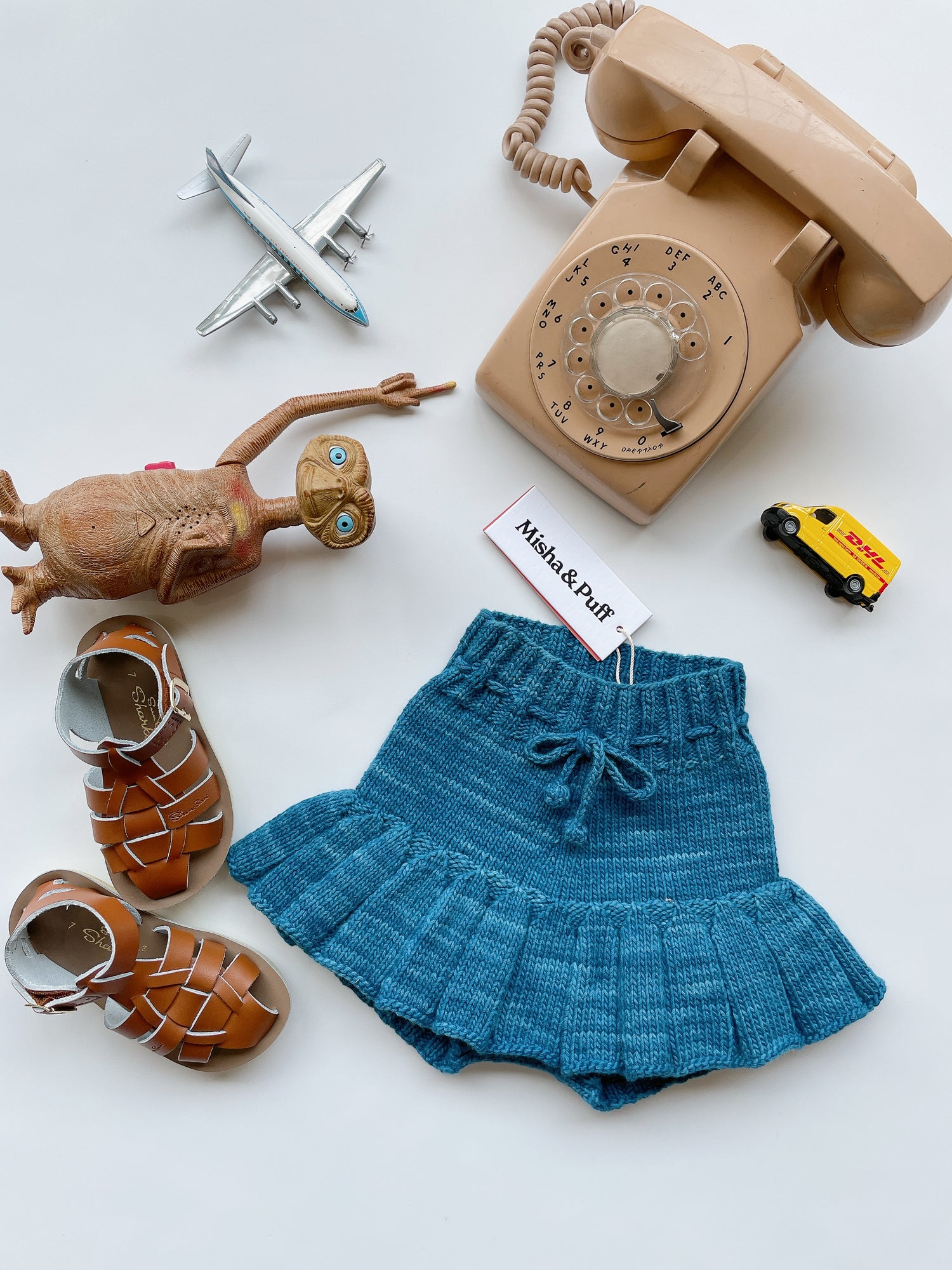 Misha&Puff+ Skating pond skirt - Prussian Blue – slow. editions