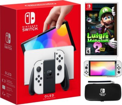 Nintendo Switch Oled White Bundle With Accessories 64 GB and