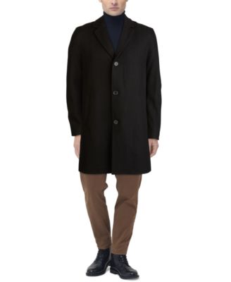Cole Haan Men's Melton Classic-Fit Topcoat - Macy's