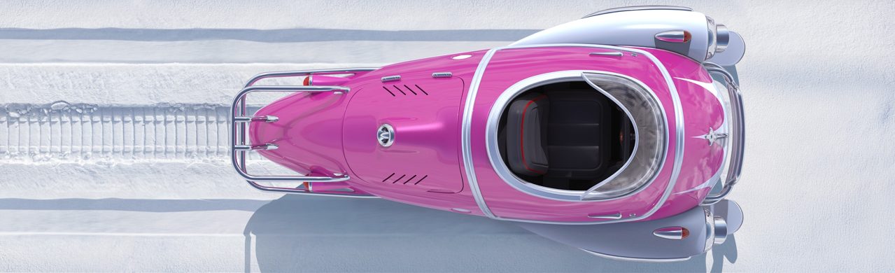 Fallout」世界のレトロフューチャー車両「Fusion Flea」、1/18スケール