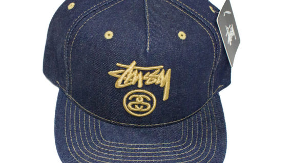 Stussy Stock Lock Denim Cap Blue - Cappello Blu