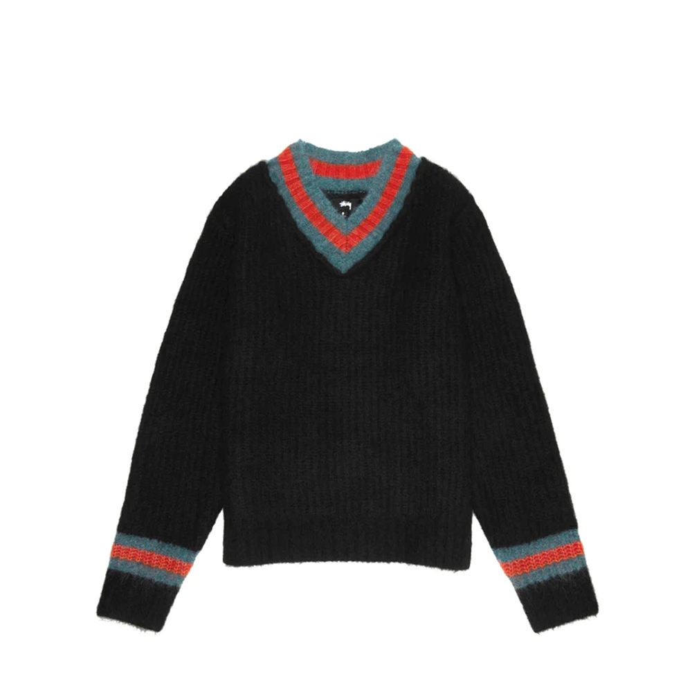 Stüssy Mohair Tennis Sweater Black 117142