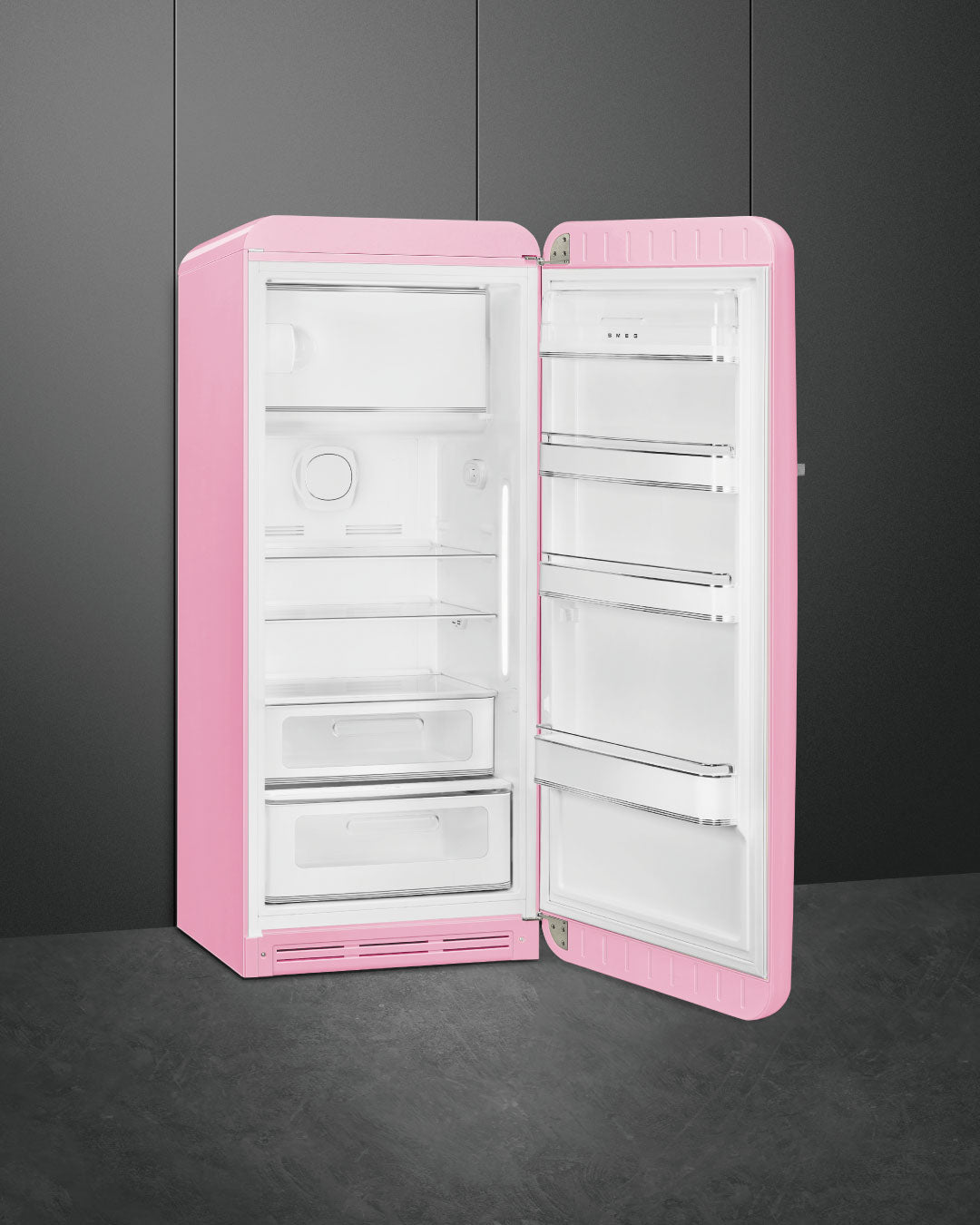 SMEG スメッグ ☆レトロ1ドア冷蔵庫 FAB28 イタリア製 ピンク☆右開き