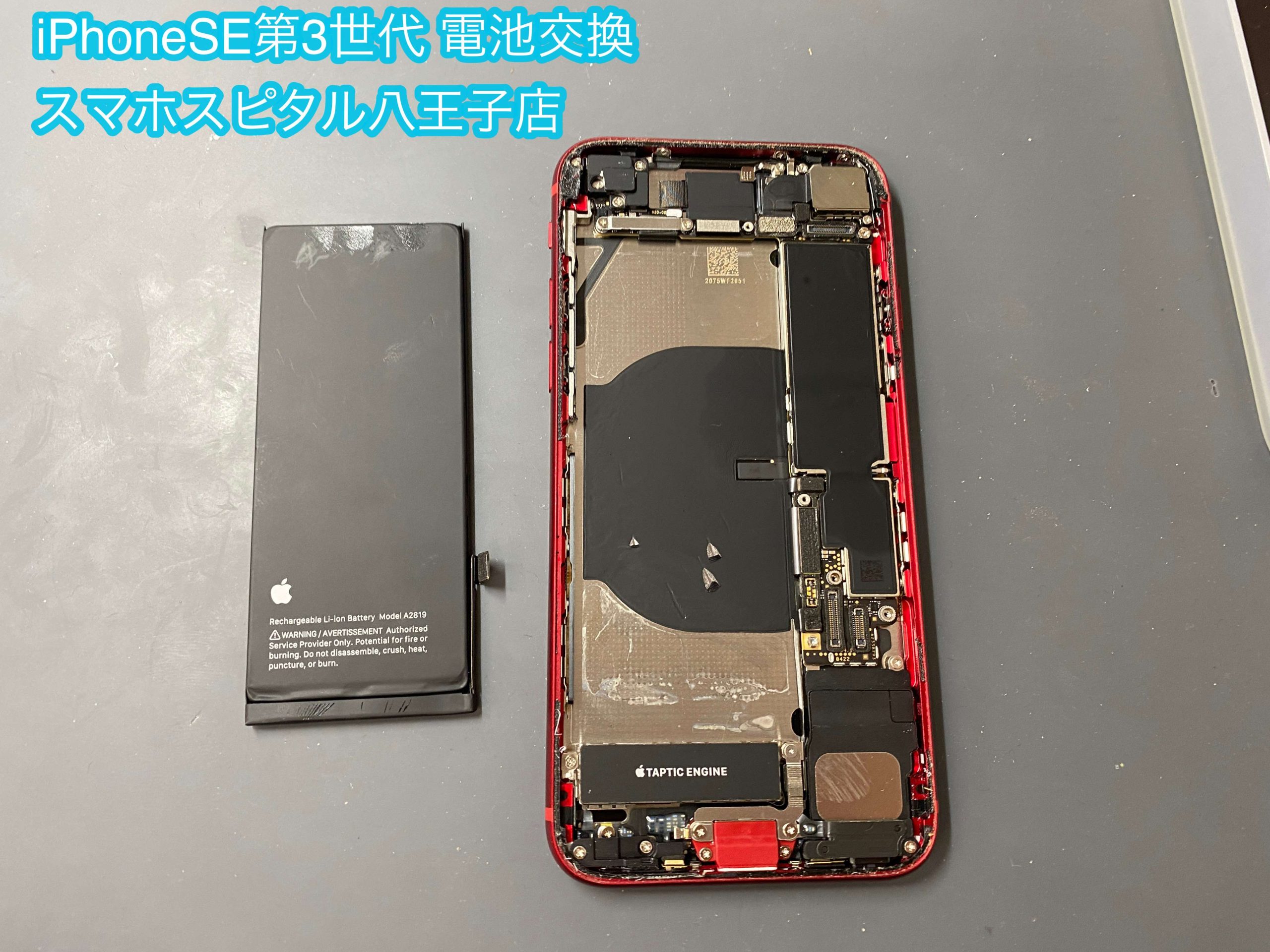 iPhoneSE 第3世代 バッテリー劣化により電池持ちが悪い！バッテリー