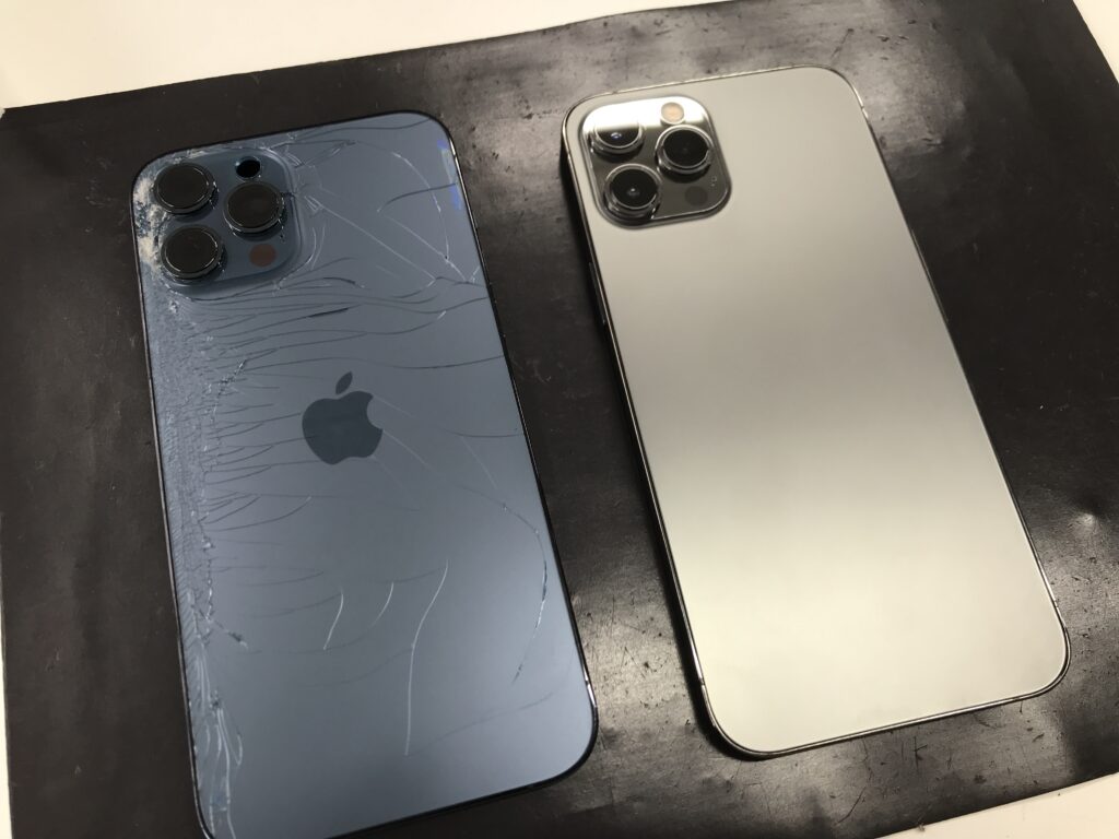iPhone12Pro】背面のガラスがバキバキに割れてしまった…背面ガラス修理