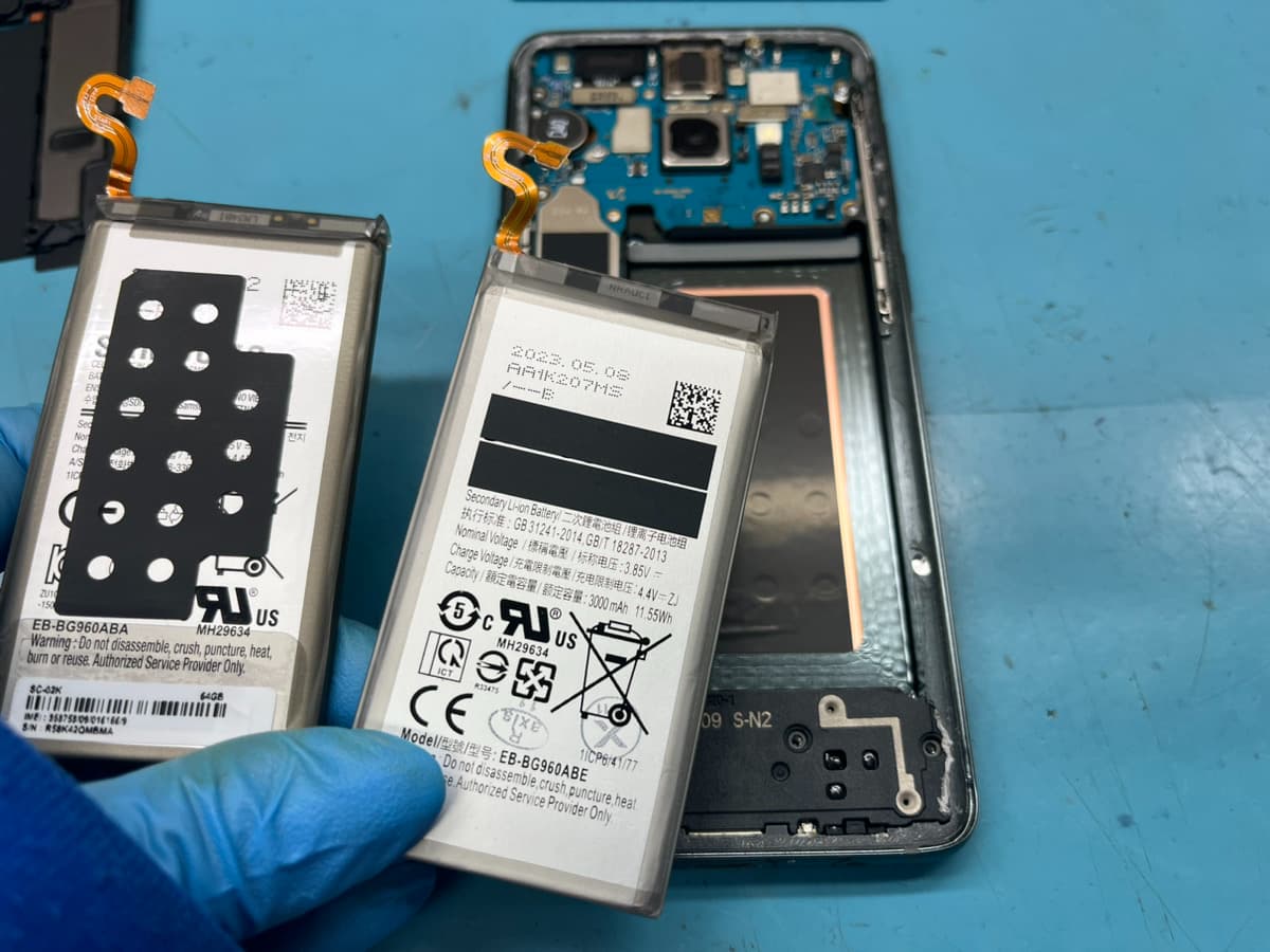 Galaxy S9のバッテリー交換はスマートクリア新札幌サンピアザ店へ